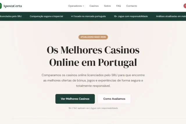 ApostaCerta editorial homepage