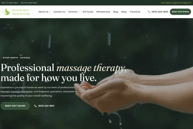 Massage Bliss and Bodywork homepage